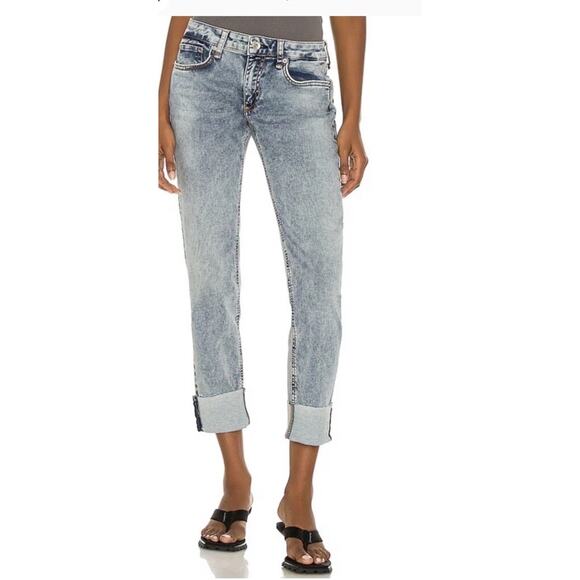 rag & And Bone Dre Low Rise Slim Boyfriend Jean in Nora 26 - Picture 10 of 10